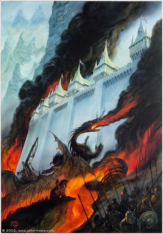 The Siege of Gondolin from "The Silmarillion", art by John Howe