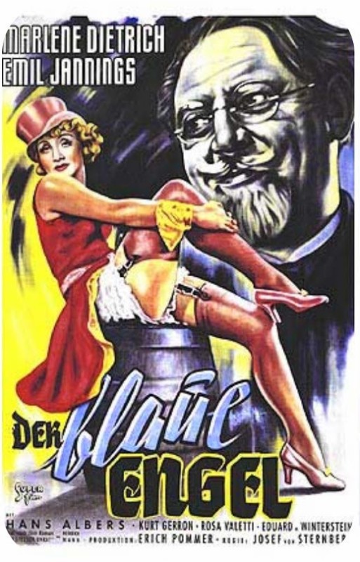 Cartel alemán para 'El ángel azul' (1930)