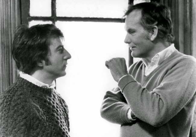 Dustin Hoffman with a very professorial Peckinpah.