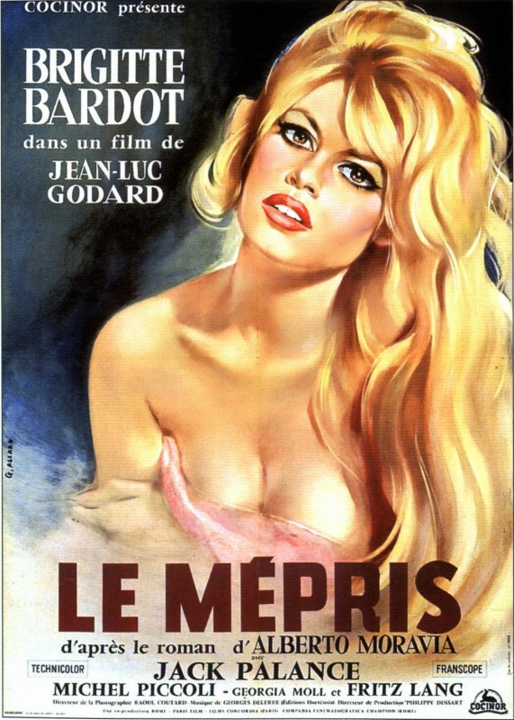 French theatrical poster for 'Contempt' (1963)
