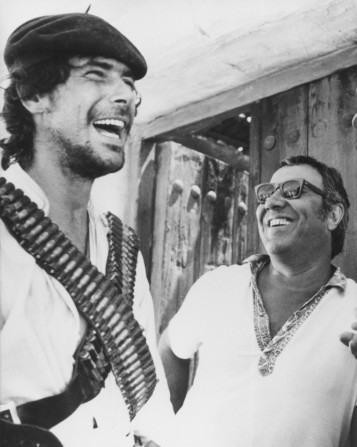 Tomas Milian & Sergio Corbucci filming 'Compañeros' (1970).