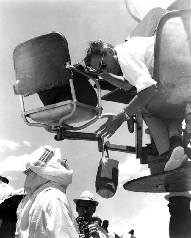 LAWRENCE OF ARABIA, Peter O'Toole, David Lean, 1962, crane